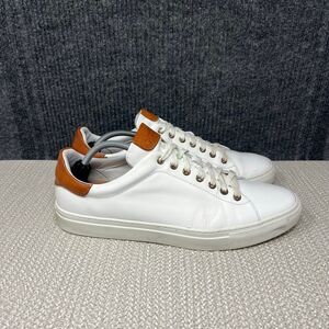 Good Man Brand Legend London Leather Sneakers Shoes White Brown Low Top Mens 12